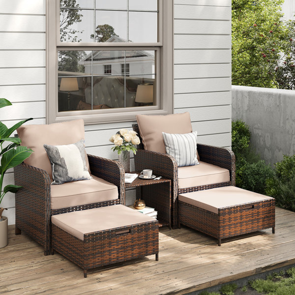 ONLY 5.99 (regularly 0)  Winston Porter Idamarie Wicker Conversation Set